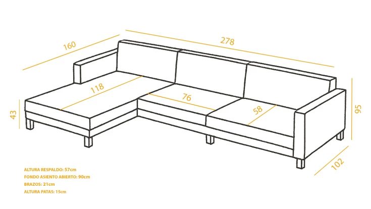 Chaise Longue Relax Piel Bruno - vista 10