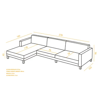 Chaise Longue Relax Piel Bruno - vista 10