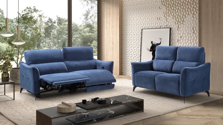 Sofá Relax Tela Olimpo - Vista Combinacion 2