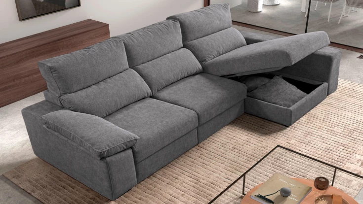 Chaise Longue Tela Plis con arcón - Vista Combinacion 19
