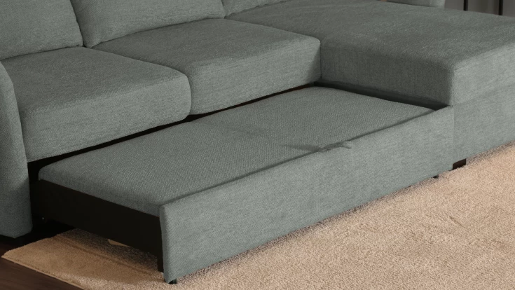 Chaise longue reversible GREDA con cama y arcón - Vista Combinacion 4