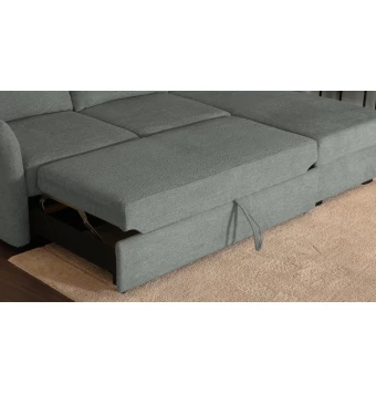 Chaise longue reversible GREDA con cama y arcón - Vista Combinacion 5