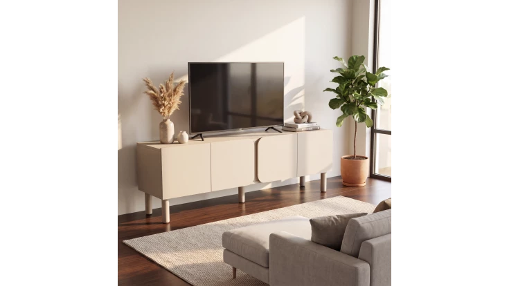 Mueble TV Meandro Gris Claro - Vista Producto 1