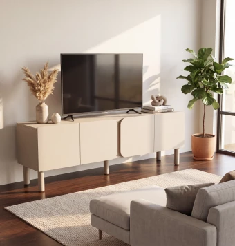 Mueble TV Meandro Gris Claro - Vista Producto 1