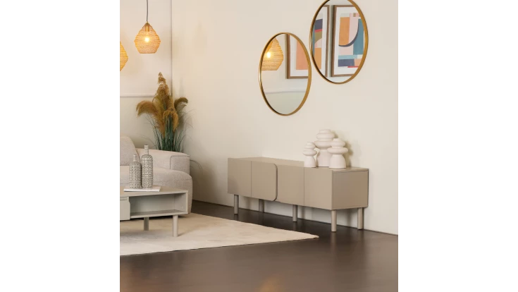 Mueble TV Meandro Gris Claro - Vista Producto 2