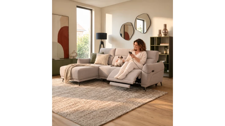 Chaise Longue Relax Tela Pet Friendly Félicette - Vista Combinacion 4
