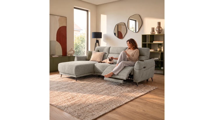 Chaise Longue Relax Tela Pet Friendly Félicette - Vista Combinacion 11