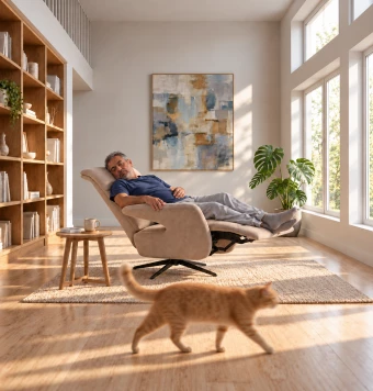 Sillón Relax Tela Pet Friendly Svend - Vista Producto 1