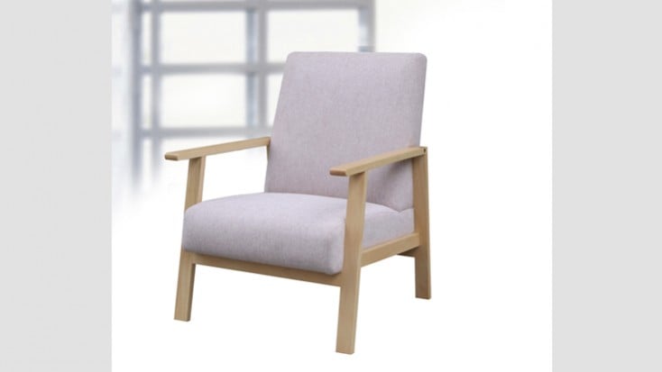 Sillón Tela Nácar Caldera *