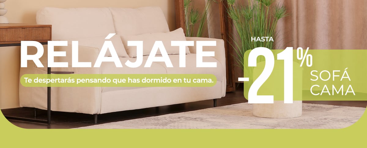 Relájate. Te despertarás pensando que has dormido en tu cama. 21% dto.